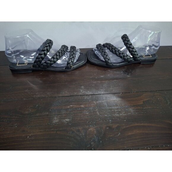 NWOB Doce Vita Iman Black Braided Slide Sandal/Sz. 6 - Picture 4 of 10